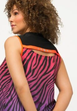 Ulla Popken TANK ANIMALMUSTER A-LINIE V-AUSSCHNITT ÄRMELLOS - Top - Neon Rot -Lindex ffbe8601a98b45d3b993cd78b4d0bef4