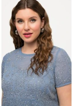 Ulla Popken Suknia Balowa - Bleu Jean -Lindex ffcc3f5434074f589bdf8fa98f9b6a79