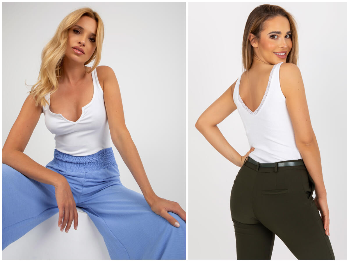 Przód 2 Przód -Lindex Koszulki na ramiaczkach jako baza wielu stylizacji